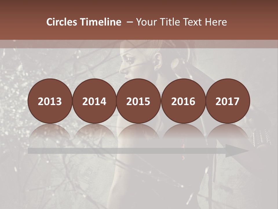 Hairstyle Vandalism Woman PowerPoint Template