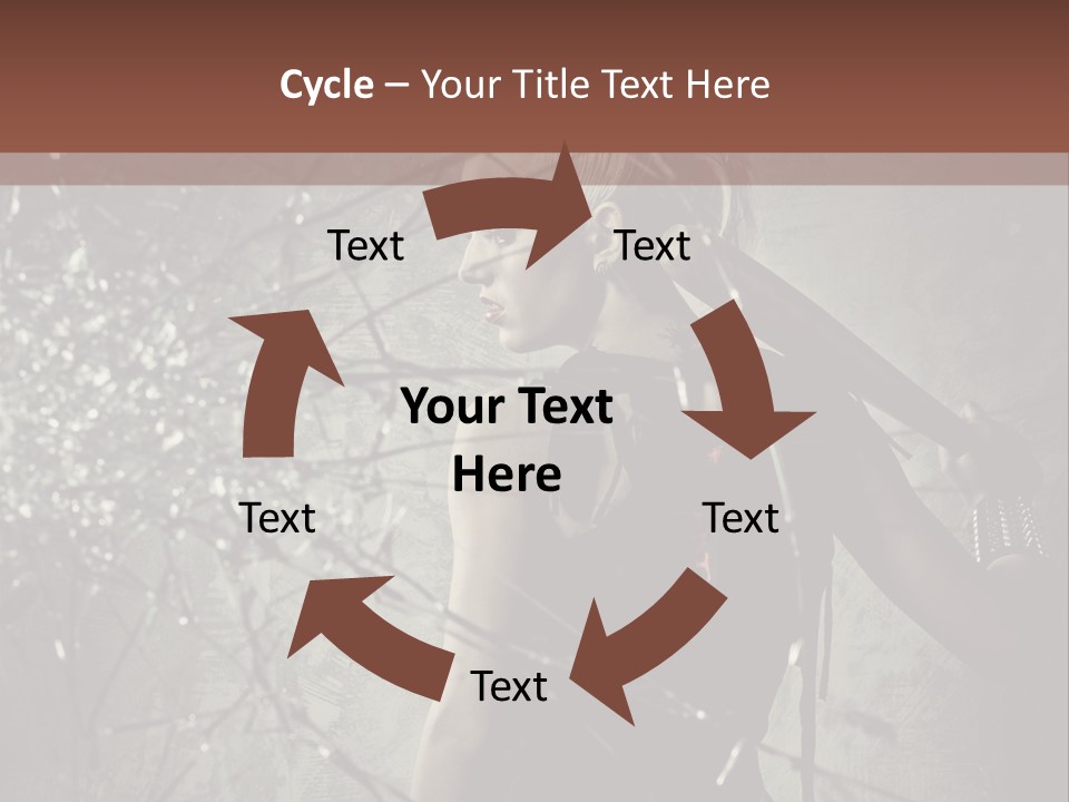 Hairstyle Vandalism Woman PowerPoint Template