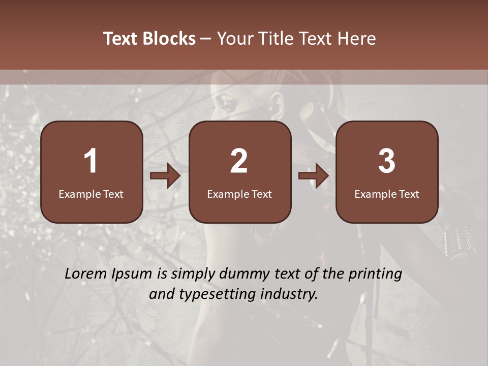 Hairstyle Vandalism Woman PowerPoint Template