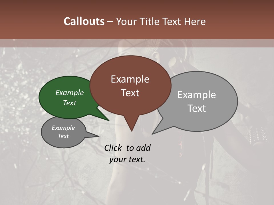 Hairstyle Vandalism Woman PowerPoint Template