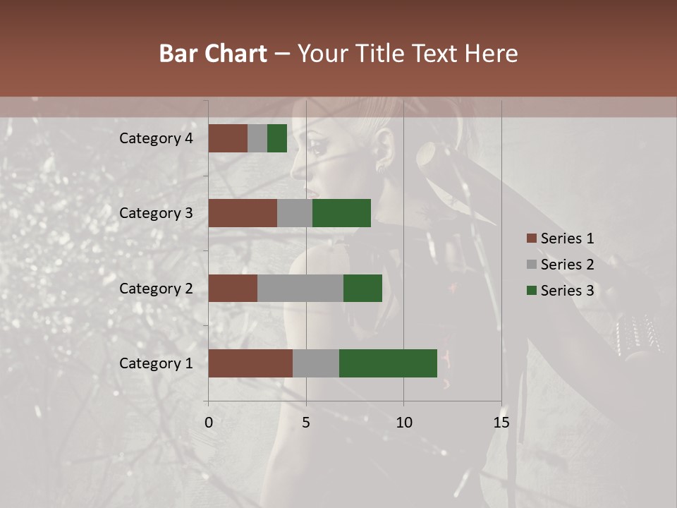 Hairstyle Vandalism Woman PowerPoint Template