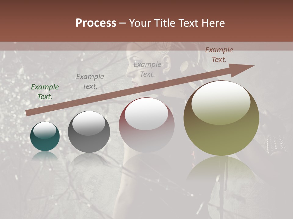 Hairstyle Vandalism Woman PowerPoint Template