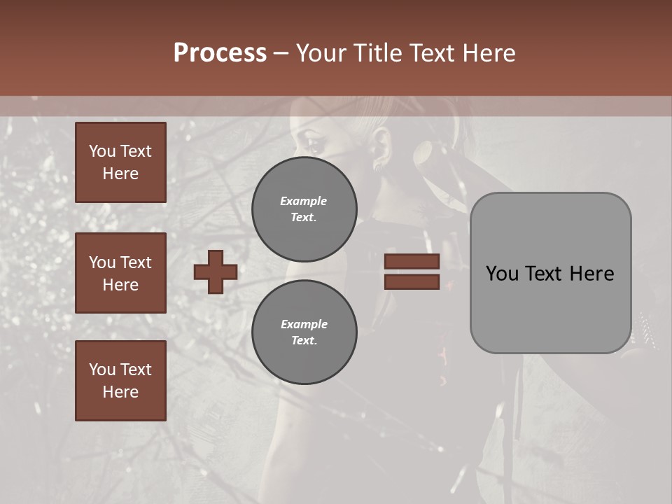 Hairstyle Vandalism Woman PowerPoint Template