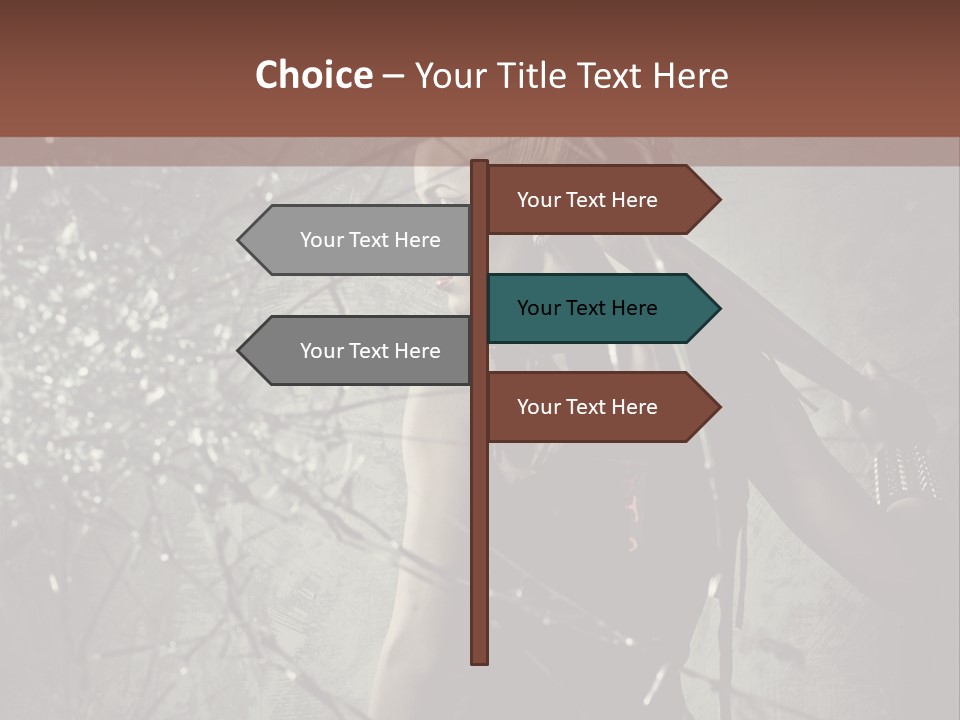 Hairstyle Vandalism Woman PowerPoint Template