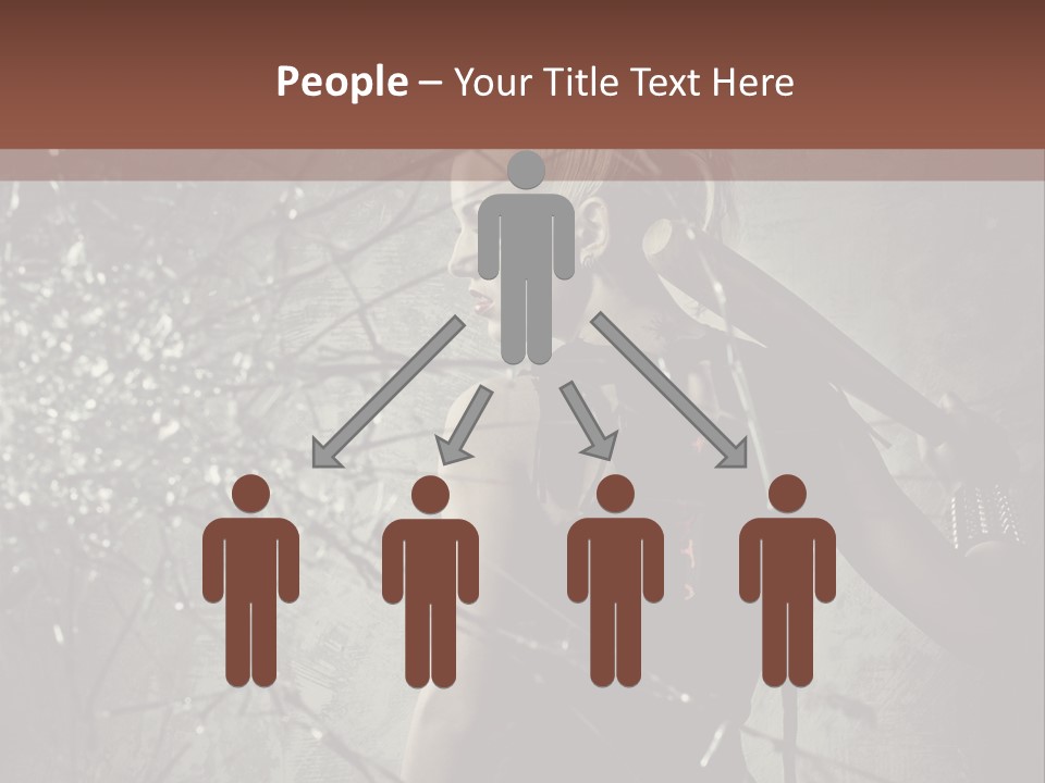 Hairstyle Vandalism Woman PowerPoint Template