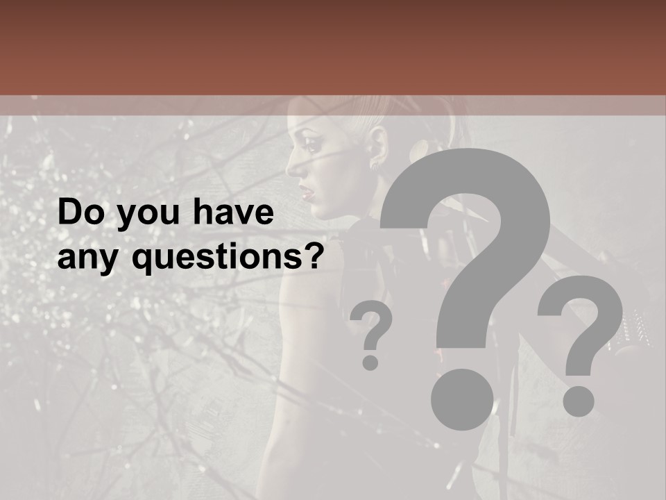 Hairstyle Vandalism Woman PowerPoint Template