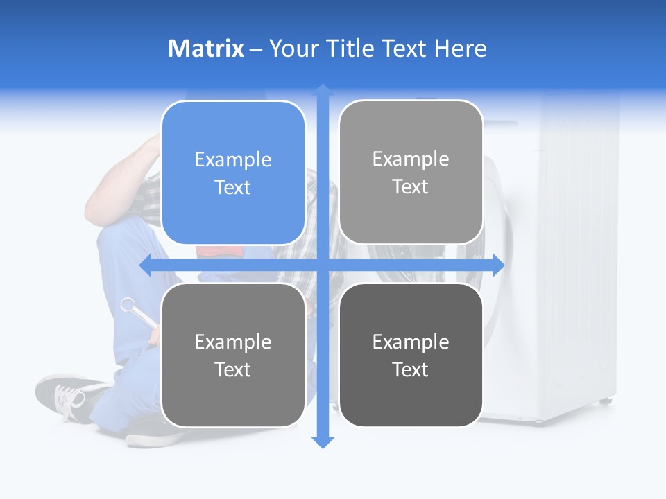 Young Dungarees Desperate PowerPoint Template