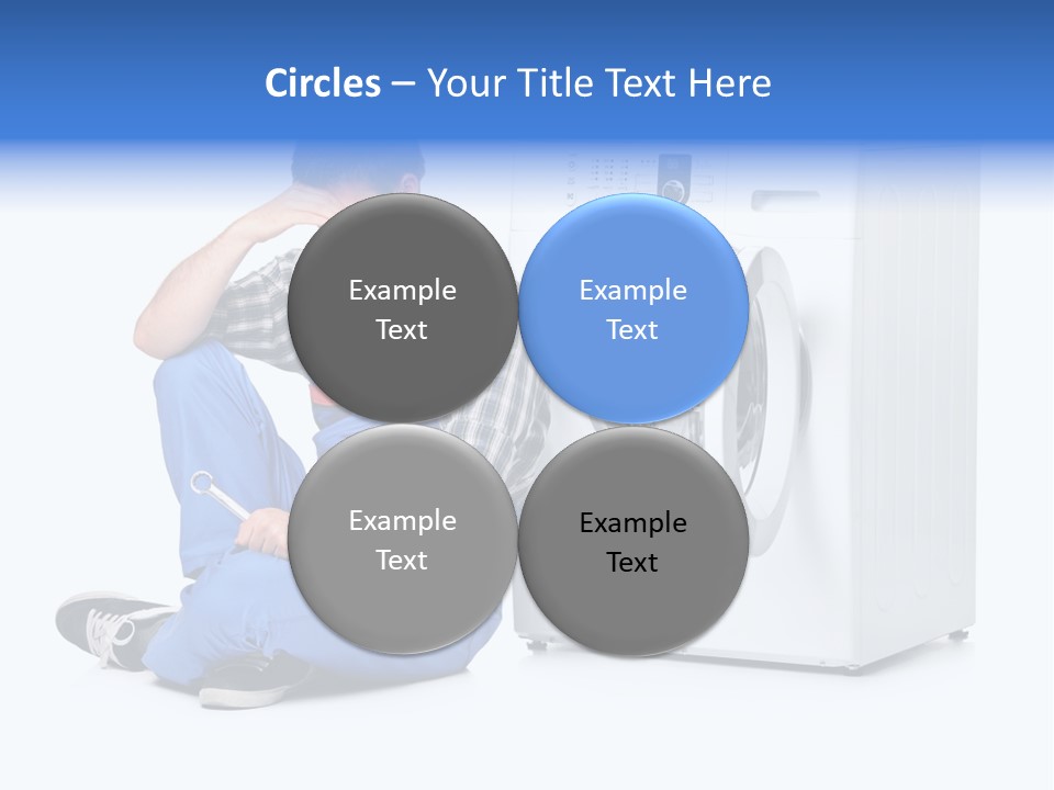 Young Dungarees Desperate PowerPoint Template