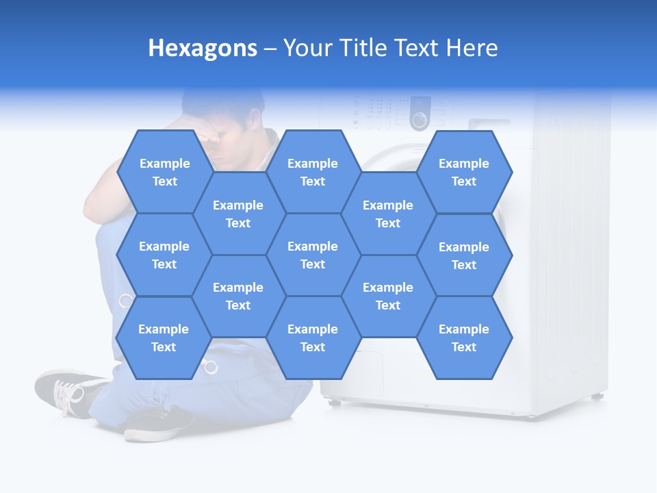 Young Dungarees Desperate PowerPoint Template