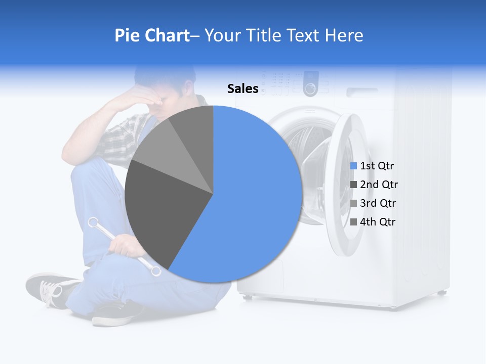 Young Dungarees Desperate PowerPoint Template
