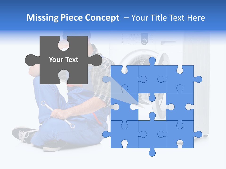 Young Dungarees Desperate PowerPoint Template