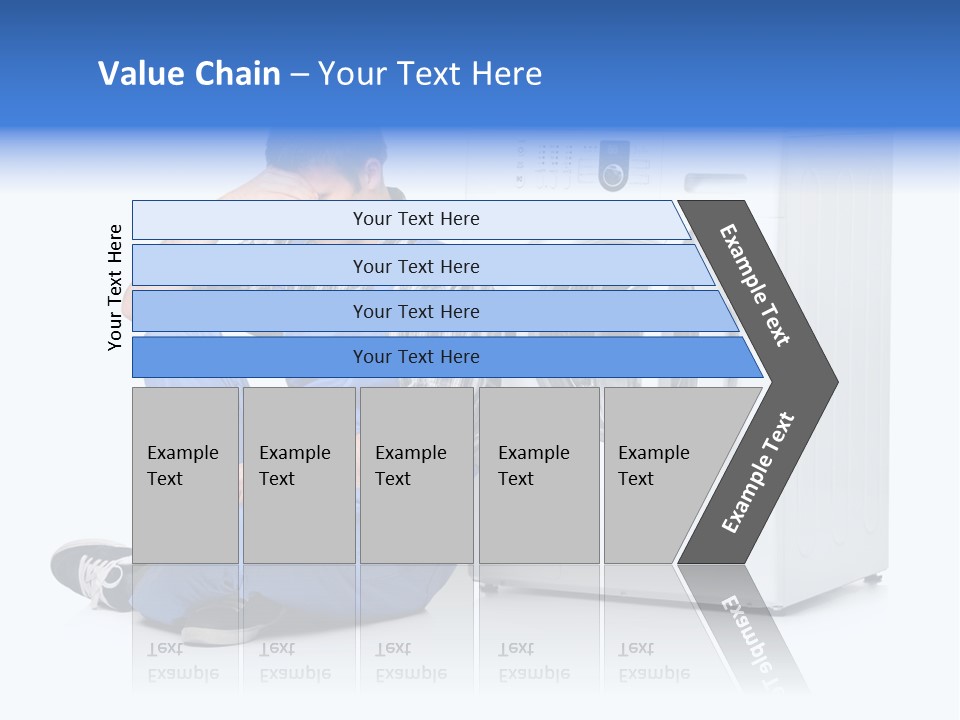 Young Dungarees Desperate PowerPoint Template