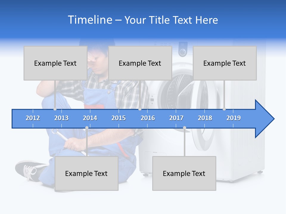 Young Dungarees Desperate PowerPoint Template