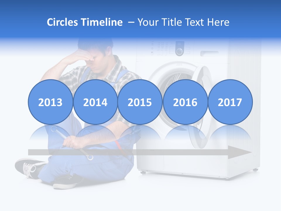 Young Dungarees Desperate PowerPoint Template