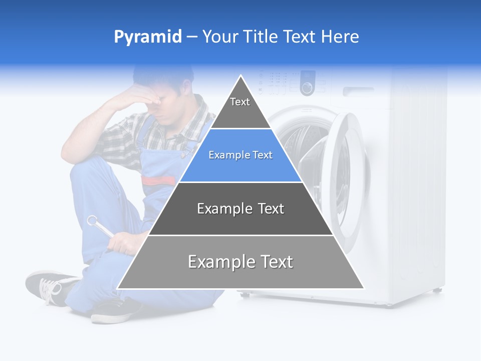 Young Dungarees Desperate PowerPoint Template