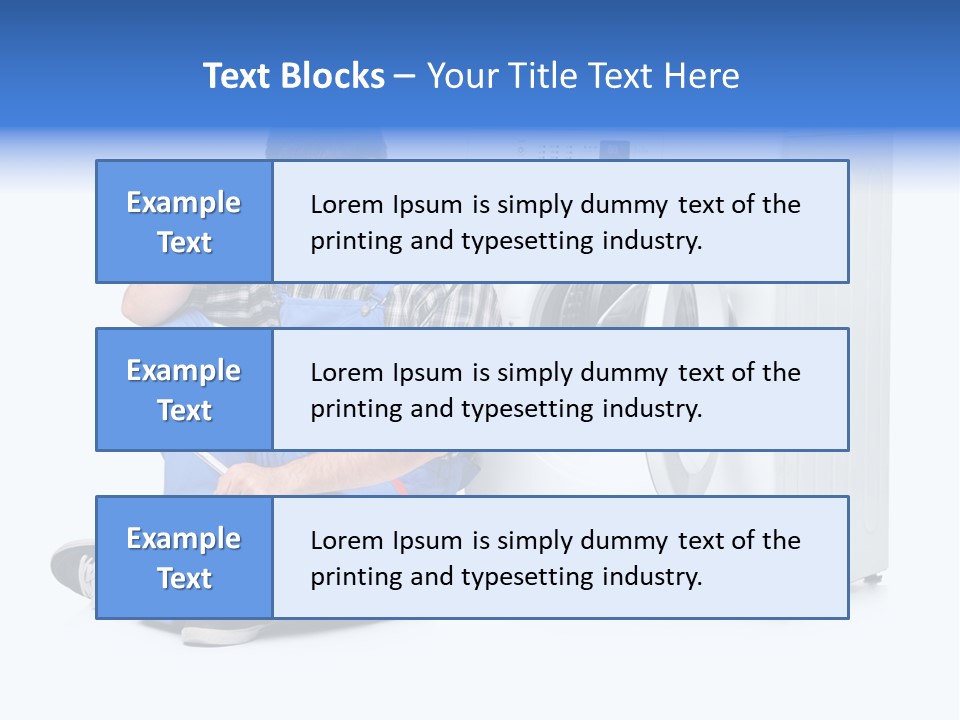 Young Dungarees Desperate PowerPoint Template