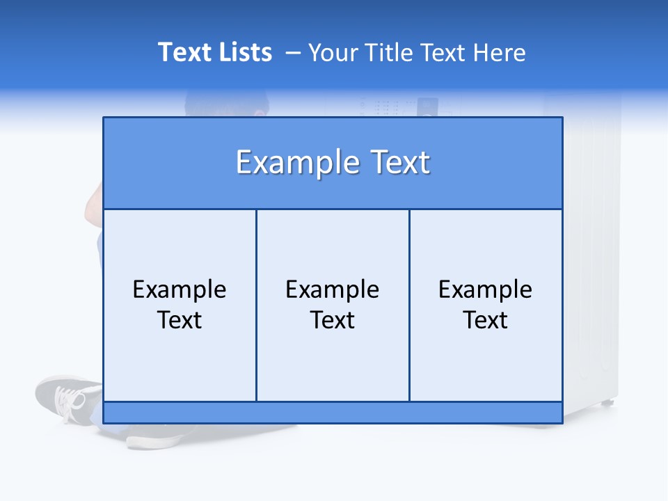Young Dungarees Desperate PowerPoint Template