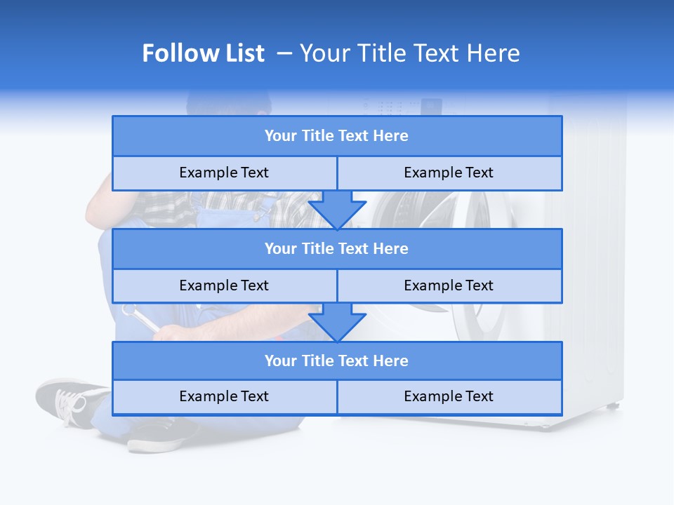 Young Dungarees Desperate PowerPoint Template