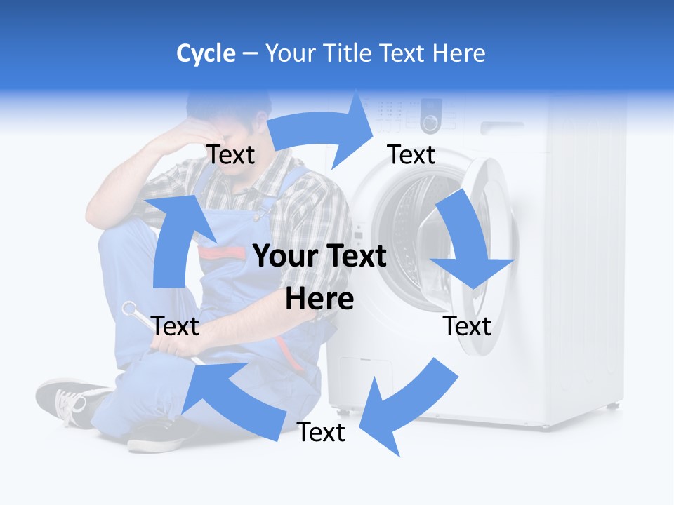 Young Dungarees Desperate PowerPoint Template