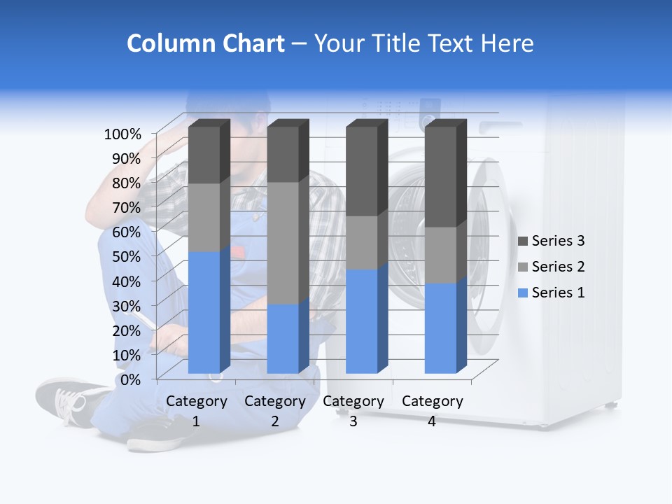 Young Dungarees Desperate PowerPoint Template