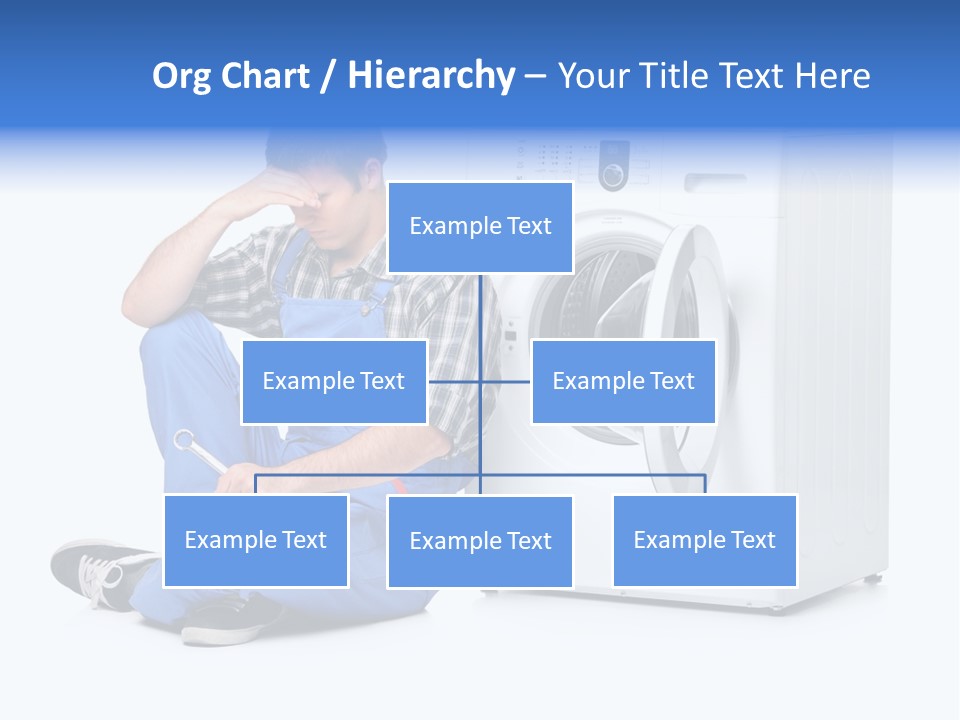 Young Dungarees Desperate PowerPoint Template