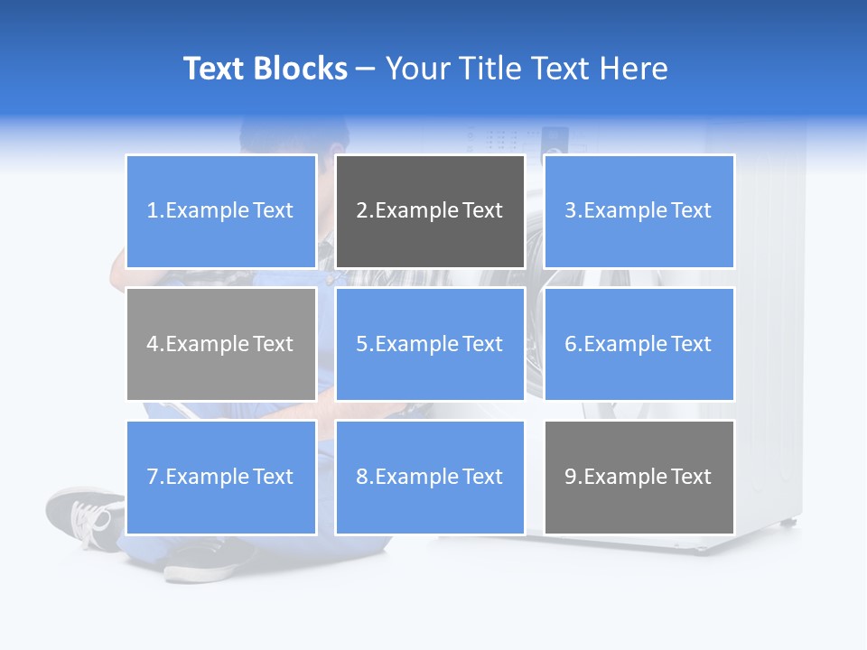 Young Dungarees Desperate PowerPoint Template