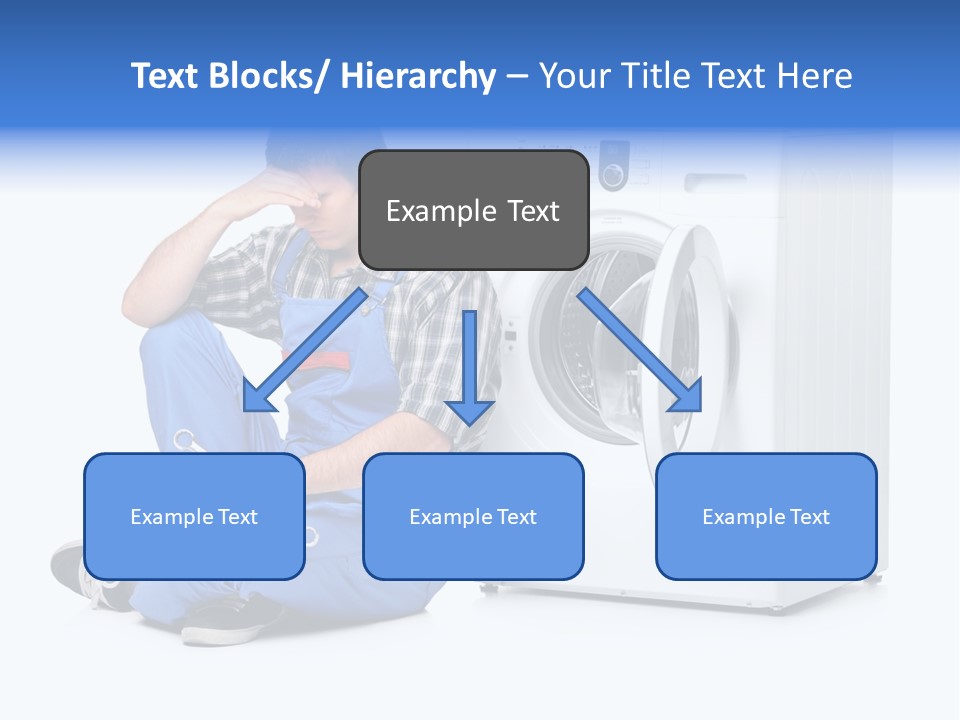 Young Dungarees Desperate PowerPoint Template