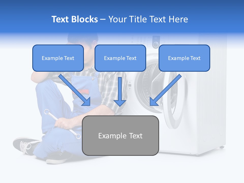 Young Dungarees Desperate PowerPoint Template