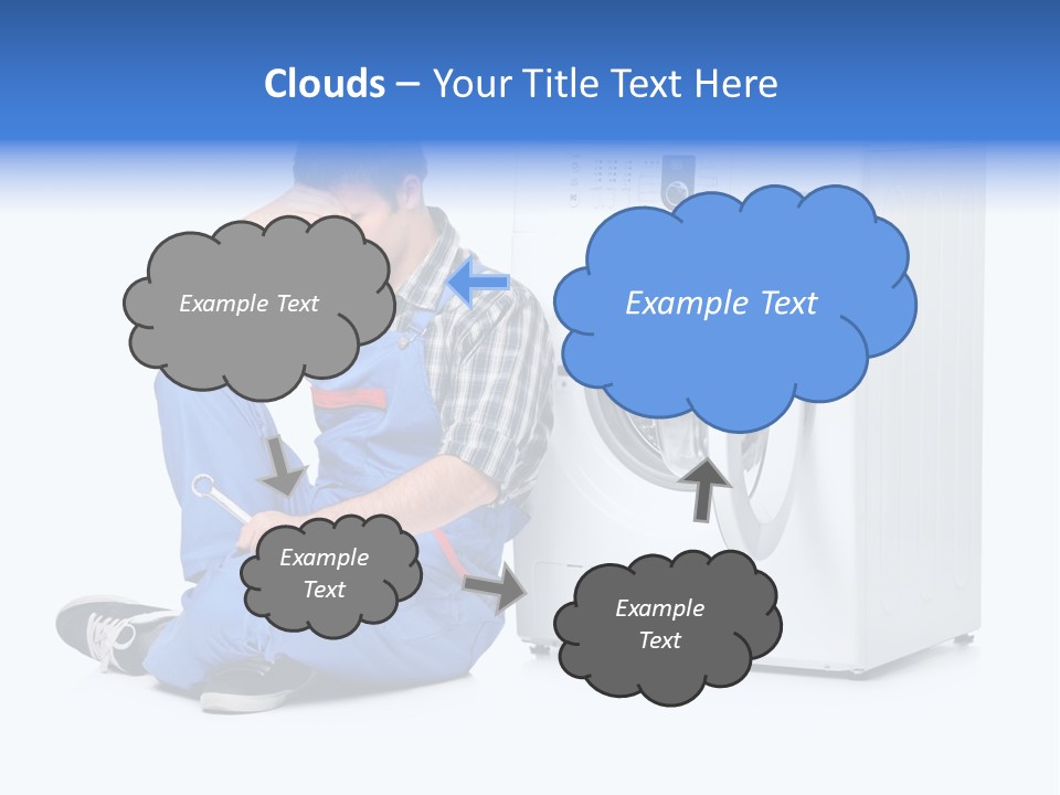 Young Dungarees Desperate PowerPoint Template