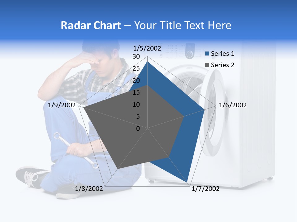 Young Dungarees Desperate PowerPoint Template