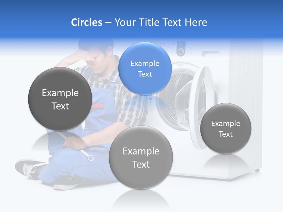 Young Dungarees Desperate PowerPoint Template