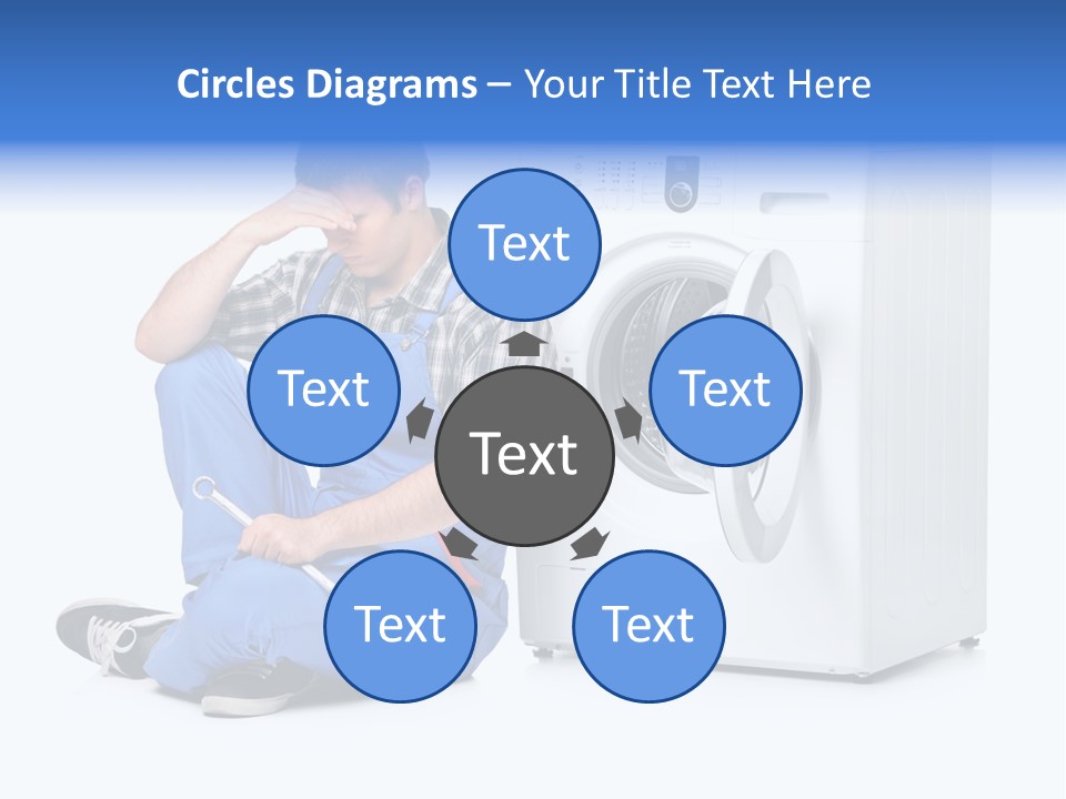 Young Dungarees Desperate PowerPoint Template