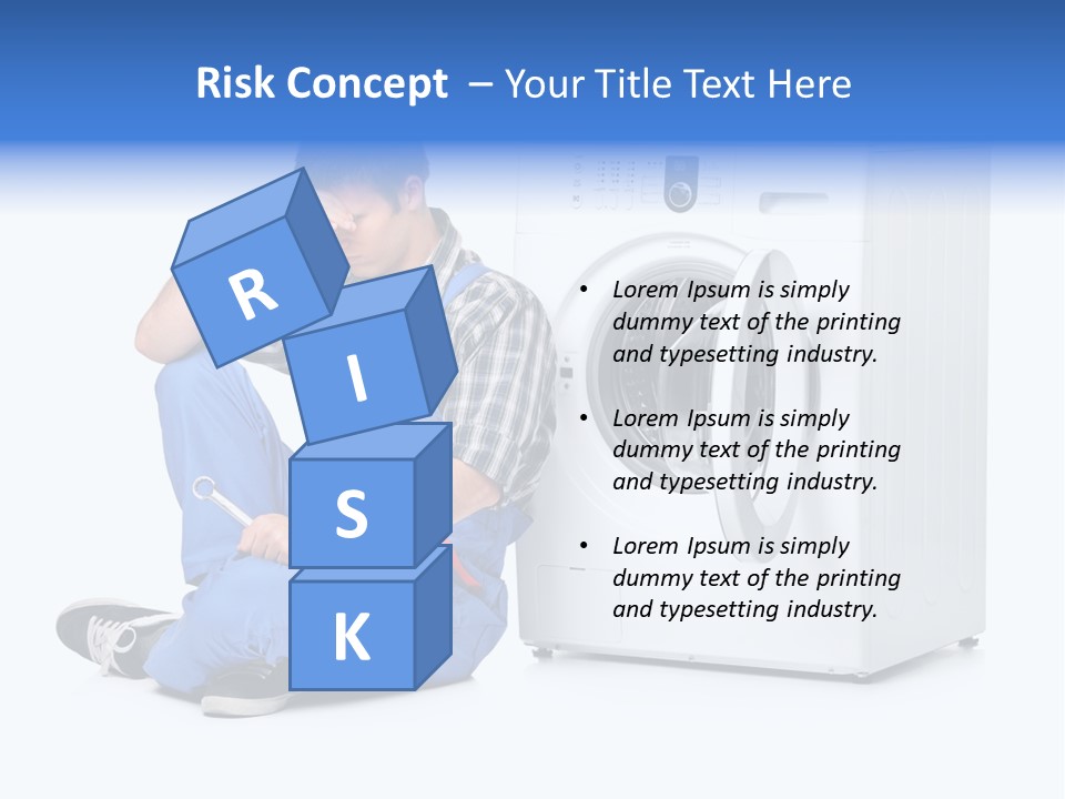 Young Dungarees Desperate PowerPoint Template