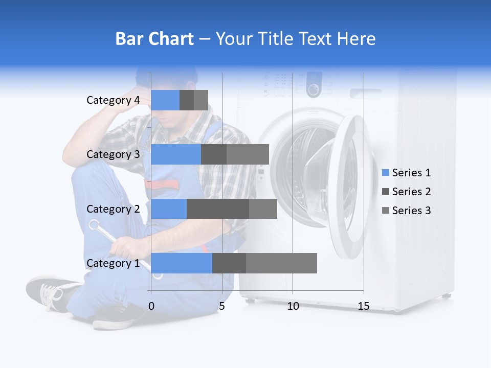 Young Dungarees Desperate PowerPoint Template