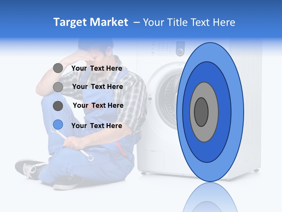 Young Dungarees Desperate PowerPoint Template