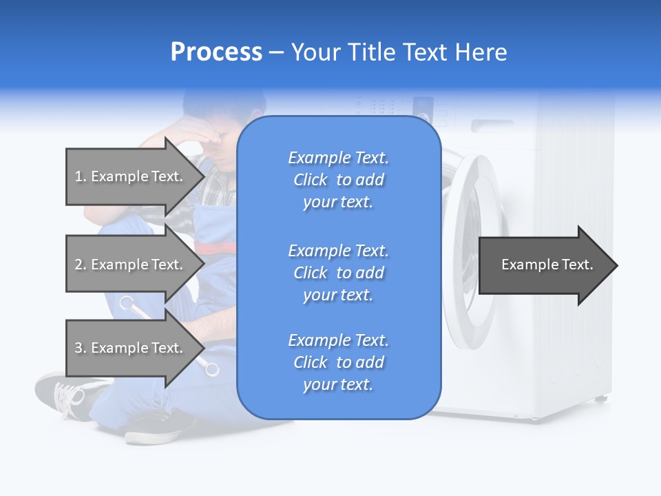 Young Dungarees Desperate PowerPoint Template