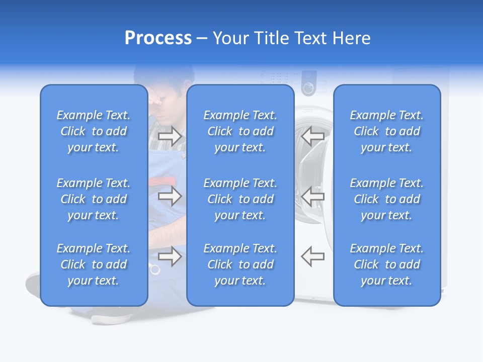 Young Dungarees Desperate PowerPoint Template