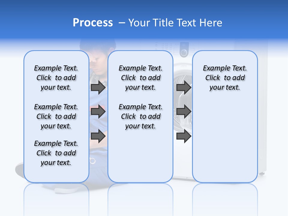 Young Dungarees Desperate PowerPoint Template