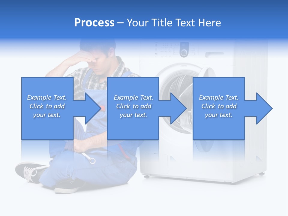 Young Dungarees Desperate PowerPoint Template