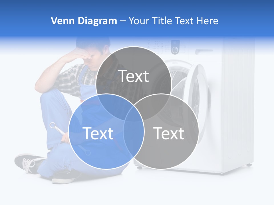 Young Dungarees Desperate PowerPoint Template