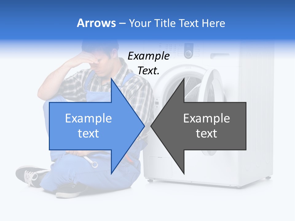 Young Dungarees Desperate PowerPoint Template