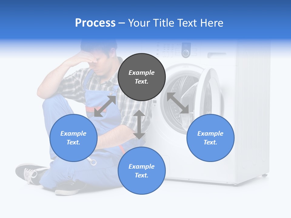 Young Dungarees Desperate PowerPoint Template