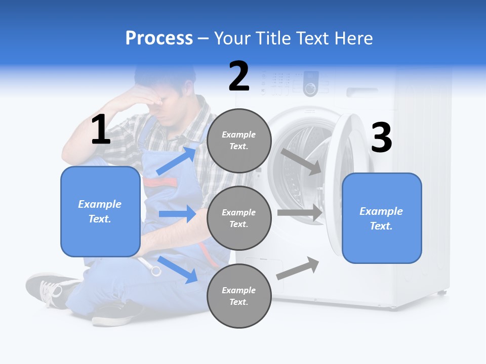 Young Dungarees Desperate PowerPoint Template