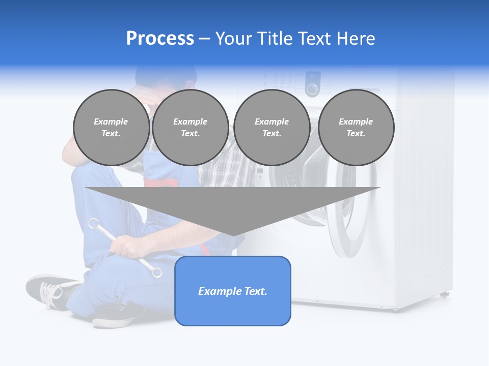 Young Dungarees Desperate PowerPoint Template