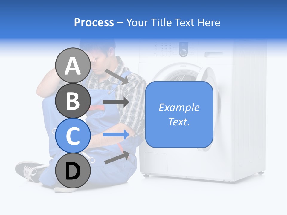 Young Dungarees Desperate PowerPoint Template