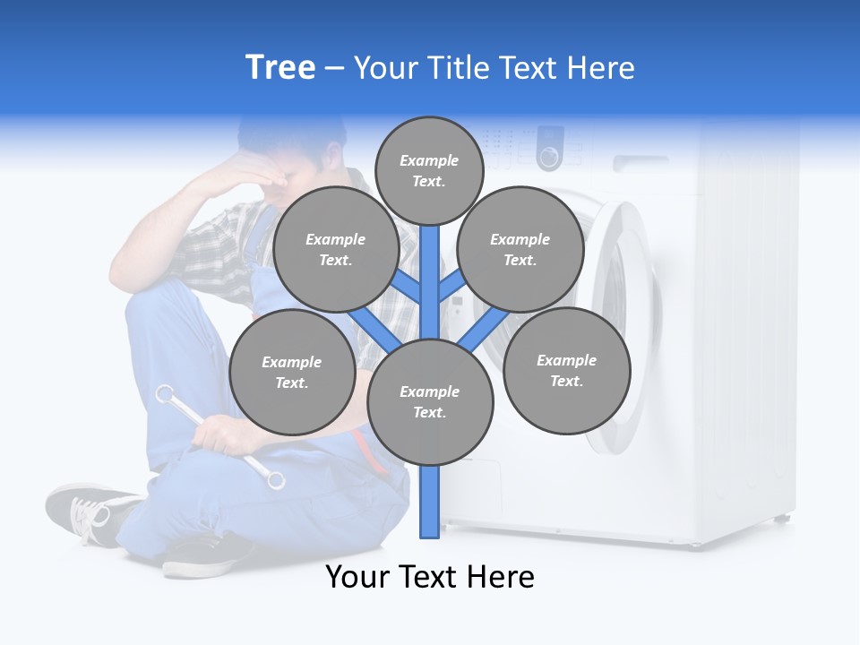 Young Dungarees Desperate PowerPoint Template