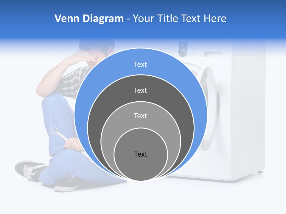Young Dungarees Desperate PowerPoint Template