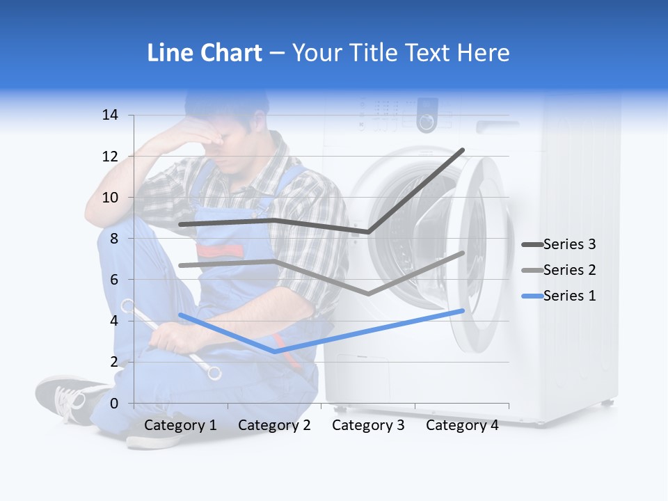 Young Dungarees Desperate PowerPoint Template