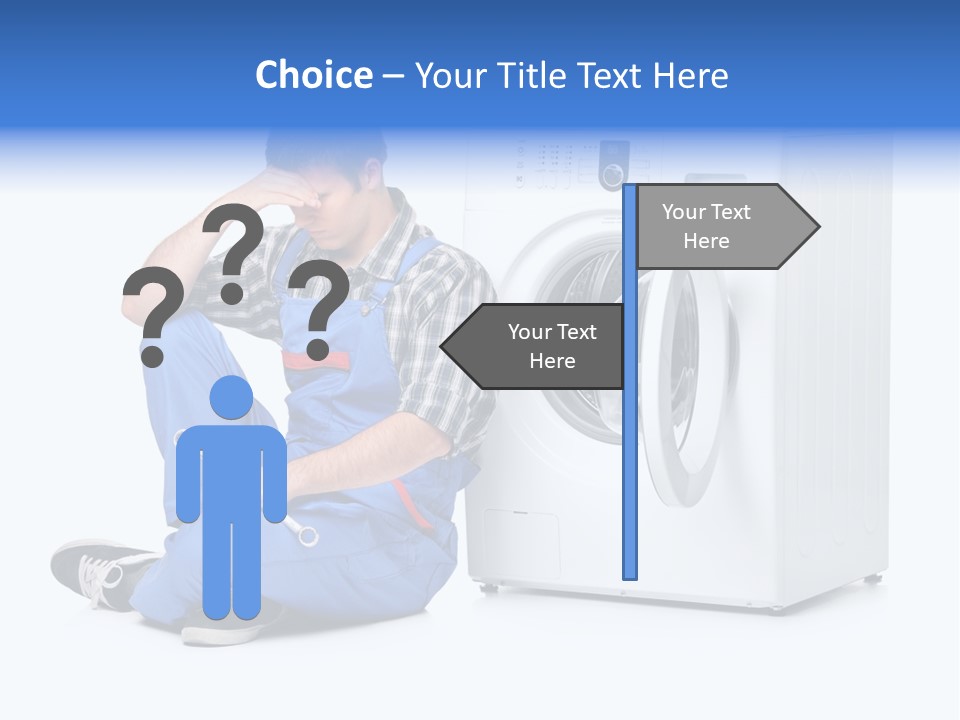 Young Dungarees Desperate PowerPoint Template