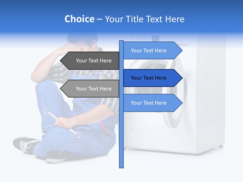 Young Dungarees Desperate PowerPoint Template